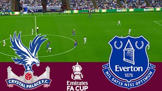 Crystal Palace vs Everton 2024 Full Match  Video Game Simulation pes 2021 [upl. by Ecneret]