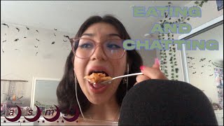 ༺ asmr chill talking and eating soft spoken ༻ [upl. by Malarkey]