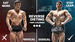 EATING MORE AND STAYING LEAN  HOW I STRUCTURED MY REVERSE DIET 18003100CAL [upl. by Aidas294]