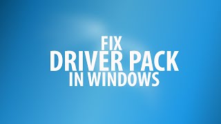 How to installfixunblocked Driver pack online in windows SOLVED 2019 [upl. by Stearns]