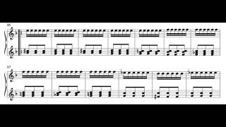 Sonata K 141 D Scarlatti Score Animation [upl. by Adachi277]