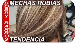 COMO HACER MECHAS RUBIAS [upl. by Gervais635]