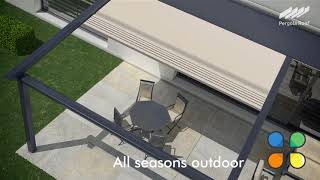 Pergola Roof  Motorized Retractable Awning [upl. by Lough]