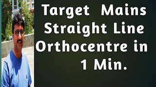 STRAIGHT LINES  ORTHOCENTRE SOLVE IN 1 Min RAMASESHU 😇😇 [upl. by Martelle335]