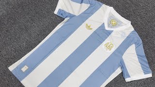 Argentina Adidas 50 Year Celebrated Player version Close View [upl. by Notlrac]