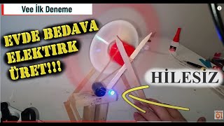 HİLESİZ  Evde Bedava ELEKTRİK ÜRET  freeenergy energy elektrik jenreratör [upl. by Jaret]