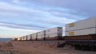 2 Very fast BNSF trains meet in front of me [upl. by Settle]