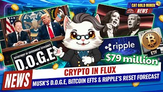 Crypto in Flux Musk’s DOGE Bitcoin ETFs and Ripple’s Reset Forecast ⚡️CAT GOLD MINER NEWS [upl. by Gloria]