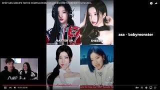 KPOP GIRL GROUPS TIKTOK COMPILATIONS  REACTION [upl. by Balliett]