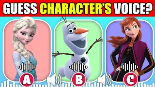 Guess The Frozen 1 amp 2 Movie Characters by Their Voice  Elsa Anna Kristoff Olaf Hans [upl. by Laamaj]