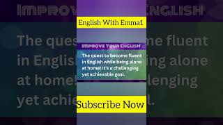 Easy Steps To Speak In ENGLISH Fluent english englishspeaking englishgrammershorts [upl. by Yelkcub]