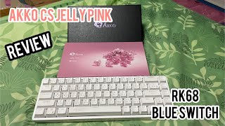 REVIEW  AKKO CS JELLY PINK X RK68 [upl. by Krasner390]