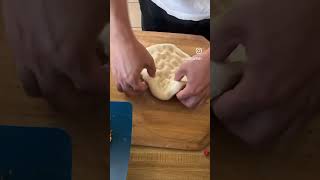 Pizza dough stretching pizza pizzashorts howto tutorial [upl. by Ramad]