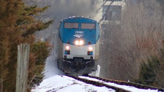 Amtrak 51 in the Snow [upl. by Limaj814]