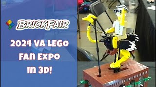 Virginia BrickFair Lego Fan Expo 2024 in 3D [upl. by Seyler]