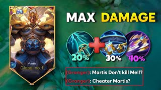 MARTIS NEW ONE HIT BUILD 😈 Max Stack  Martis gameplay [upl. by Treva]