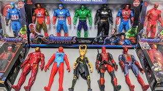 AVENGERS TOYSaction figuresunboxingcheap pricespidermanironmanhulkthortoys 2 [upl. by Uyekawa]