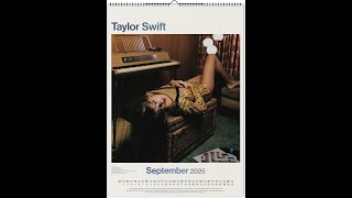 Taylor Swift OFFICIAL  2025 Poster Wall Calendar BrownTrout  Music Pop Singer Songwriter Celebrity [upl. by Filippo]