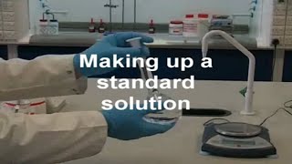 Preparing a standard solution  Chemistry [upl. by Schonfield]