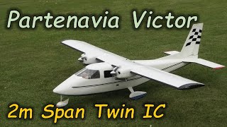 Twin Engine RC Partenavia Victor 2m Wingspan built from Sarik Hobbies Plans [upl. by Aidne936]