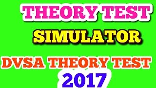 THEORY TEST PRACTICE SIMULATOR TO DVSA THEORY TEST 2017 [upl. by Einttirb]