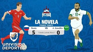 Novela del RusiaArabia Saudita el local goleó 50 en un debut soñado [upl. by Trager201]