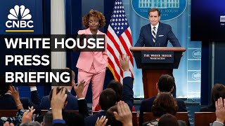 White House press secretary Karine JeanPierre and NSCs John Kirby hold a briefing — 782024 [upl. by Paula]