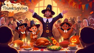 Thanksgiving History Song 🦃  Fun Kids Song About Thanksgiving [upl. by Jeno919]