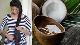 Homemade Natural Coconut Shampoo For Dry frizzy Hair  Sushmitas Diaries [upl. by Levitan]