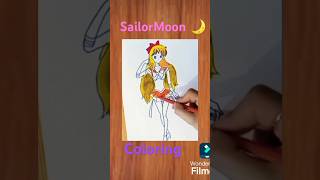 SAILOR MOON coloring shorts viral sailorvenus [upl. by Adnanref844]