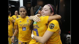 Así vivieron las jugadoras de Tigres Femenil el Clásico Regio Femenil [upl. by Aisela]