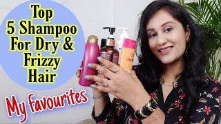 Top 5 Shampoos For Dry n Frizzy Hair  Best Shampoo For Hair Problems Best Shampoo in India [upl. by Maro]