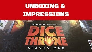 Dice Throne Season 1 Unboxing amp Impressions [upl. by Pacian172]