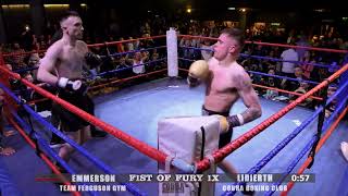 COBRA BOXING FISTS OF FURY IX 16 Ellis Emmerson vs Kane Lidierth [upl. by Schuyler206]