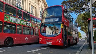 Journey on Metroline Route 28  VW1298 LK12ATV  Volvo B9TL Wright Eclipse Gemini 2 104m [upl. by Aicitan]