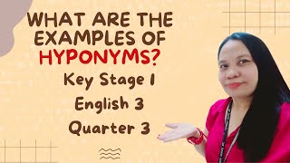 What are the examples of Hyponyms  Key Stage 1 English 3 Quarter 3 week 1  HYPONYMS  icanlearn [upl. by Rikki]