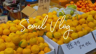 Seoul Vlog  Street Market  Lotteria  Nebokgom Cafe  Christmas Shopping  Gangnam Street  2023 [upl. by Orteip668]