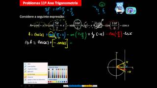 Simplificação de expressões trigonométricas 11º Ano [upl. by Eillit13]