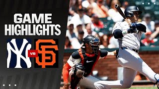 Yankees vs Giants Game Highlights 6224  MLB Highlights [upl. by Eloisa]