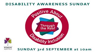 3rd September 2023  Disability Awareness Sunday [upl. by Ursula]