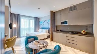 Hotel apartment Millenium Place Al Barsha Dubai Room Tour  Affordable hotel [upl. by Alysa]