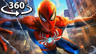 360° SPIDERMAN Virtual Reality Experience WEB SLINGING [upl. by Ahsias]