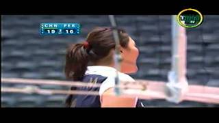 Peru vs China  Mundial de Voley 2010 Set III 33 HD [upl. by Aligna]