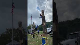 Turbo Tom  Springboard Chop 2020 PA Lumberjack Championships part 1 [upl. by Conny]