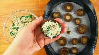 Фаршированные шампиньоны  Рецепты от Со Вкусом [upl. by Ralleigh]