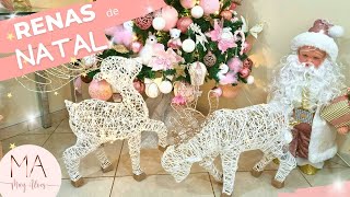 RENAS DE NATAL ARAMADAS DECORAÇÃO DE NATAL DIY DE NATAL CHRISTMAS DIY CHRISTMAS REINDEER [upl. by Hennessy]