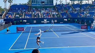 Kovacevic vs Moreno de Alboran Delray Beach Court Level View Highlights 4K 60fps [upl. by Netsua]