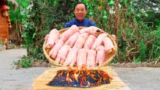 14 Pig Trotters Roasted and Stewed with Black Bean Sauce Brand New Recipe  Uncle Rural Gourmet [upl. by Rojam]