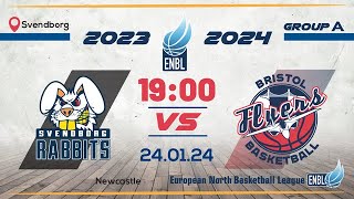 Svendborg Rabbits v Bristol Flyers  Jan 24th 700pm  ENBLeague 202324 [upl. by Alyahsat]