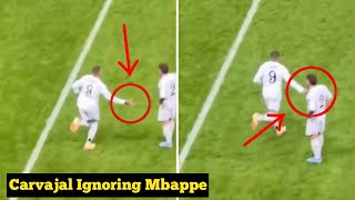 Carvajal Ignoring Mbappe Handshake During Match  champions League [upl. by Hamnet]